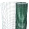 vidaXL Chicken Wire Fence Galvanised Steel 1x25 m Green