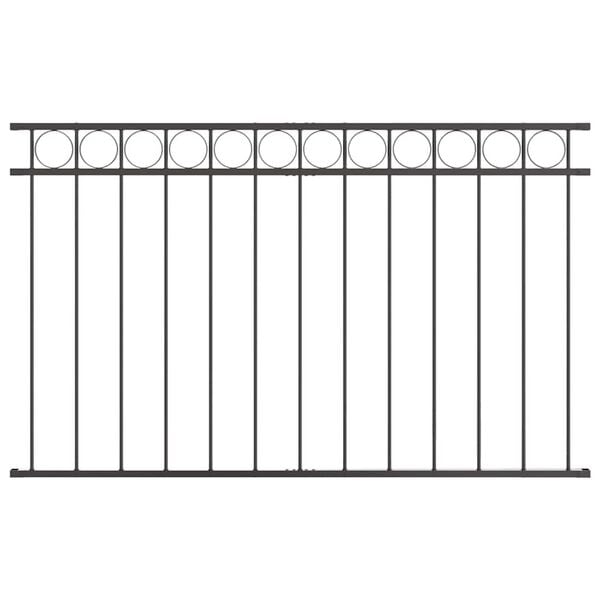 vidaXL Fence Element Assen Grey 170 x 100 cm Steel