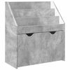 vidaXL Kids Bookshelf Concrete Grey 60 x 29.5 x 69 cm Engineered Wood