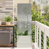 vidaXL Garden Privacy Screen Silver 50 x 140 cm Galvanised steel