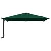 vidaXL Garden Parasol Green 248.5 x 247.5 x 160 cm Polyester and Steel