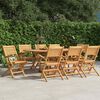 vidaXL Folding Garden Chairs 8 pcs 55x62x90 cm Solid Wood Teak