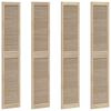 vidaXL Cabinet Door 4 pcs Natural 201 x 2.1 x 39.5 cm Solid Pine Wood