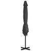 vidaXL Garden Parasol with Portable Base Anthracite
