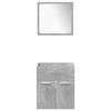 vidaXL 5 Piece Bathroom Furniture Set Concrete Grey Engineered Wood