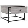 vidaXL Coffee Table Grey Sonoma 51x51x40 cm Engineered Wood