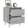 vidaXL Bedside Cabinet Grey Sonoma 40x35x50 cm Engineered Wood
