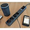 Brennenstuhl 6-Way Extension Socket Eco-Line Connect Wifi Black 1.5 m