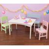 KidKraft Children&rsquo;s Table and Chair Set with Bench Nantucket Pastel