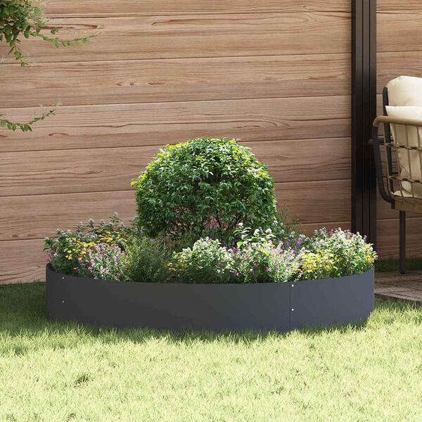 vidaXL Garden 5 pcs Anthracite 120 x 120 x 20 cm Steel