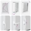 vidaXL Basement Window RISOR 60x80 cm Tilt&Turn DIN Right White