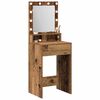 vidaXL Dressing Table Old Wood 50 x 41 x 135 cm Engineered Wood