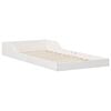 vidaXL Bed Frame White 100 x 220 cm Solid Pine Wood