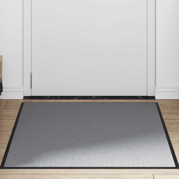 vidaXL Doormat Grey 90x120 cm
