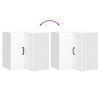 vidaXL Kitchen Wall Corner Cabinet Lucca White Engineered Wood