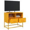 vidaXL TV Cabinet Mustard Yellow 68x39x60.5 cm Steel