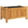 vidaXL Garden Planter with Liner 54x31x30 cm Solid Wood Acacia