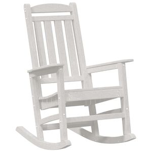 vidaXL Garden Rocking Chair White 92 x 70 x 108cm HDPE