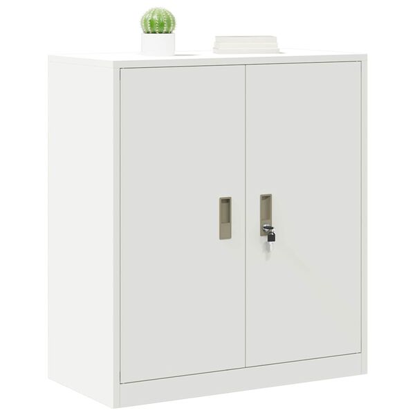 vidaXL Storage Cabinet White 80 x 40 x 90 cm Steel