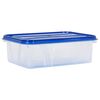 vidaXL Food Storage Containers with Lids 10 pcs PP