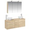 vidaXL Bathroom Furniture Set 4 pcs Sonoma Oak