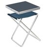 Camp Gear Folding Camping Stool Grey Aluminium 1404346