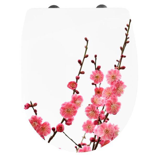 CORNAT Toilet Seat with Soft-close CHERRY BLOSSOM Thermoplastic