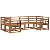 vidaXL Outdoor Sofa Set 6 pcs Natural Solid Acacia Wood