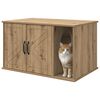 vidaXL Cat House Artisian Oak 85 x 55 x 50 cm Engineered Wood