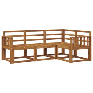 vidaXL Outdoor Sofa Set Natural Solid Acacia Wood