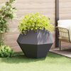 vidaXL Planter Black 100 x 100 x 80 cm Steel