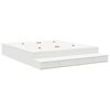 vidaXL Storage Bed Frame with Drawer White 180 cm Engineered Wood