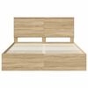 vidaXL Bed Frame with Drawer Sonoma Oak 160 x 200 cm Engineer Wood