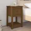 vidaXL Bedside Cabinets 2 pcs Honey Brown 40x35x61.5cm Solid Wood Pine