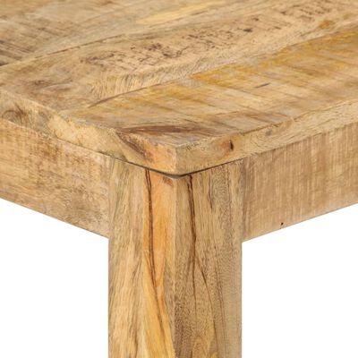 vidaXL Console Table 110x35x76 cm Rough Mango Wood