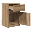 vidaXL LED Bedside Cabinet 2 pcs Artisan oak 38 x 34 x 61 cm