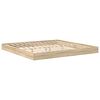vidaXL Bookcase Bed Sonoma oak 180 x 200 cm Engineered wood