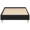 vidaXL Bed Frame Black Oak 203 x 101 x 25 cm Engineered Wood