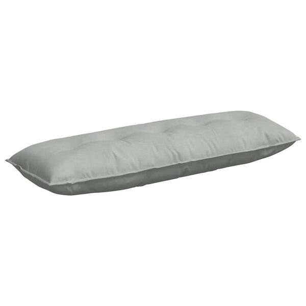 vidaXL Back Pillow Light Grey 140 x 50 cm Corduroy Fabric