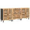 vidaXL Storage Cabinets 3 pcs 180 x 33 x 75 cm Solid Mango Wood
