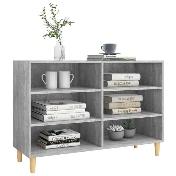 vidaXL Sideboard Grey Sonoma 103.5x35x70 cm Engineered Wood