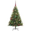 vidaXL Artificial Hinged Christmas Tree 150 LEDs Green 120 cm