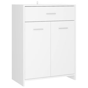 vidaXL Bathroom Cabinet White 60x33x80 cm Engineered Wood