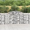 vidaXL Arched Gabion Baskets 9 pcs 300x30x100/120 cm Galvanised Iron