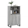 vidaXL Highboard Grey Sonoma 60x36x110 cm Engineered Wood