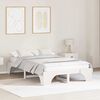 vidaXL Bed Frame White 140 x 190 cm Solid Pine Wood
