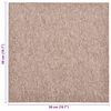 vidaXL Carpet 20 pcs Beige 50 x 50 cm 100% Polypropylene