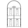 vidaXL Garden Arch Plain Black 115 x 37 x 226 cm