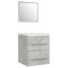 vidaXL Sink Cabinet with Built-in Basin Concrete Grey Engineered Wood
