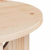 vidaXL Coffee Table Natural 50 x 50 x 35 cm Solid pine wood
